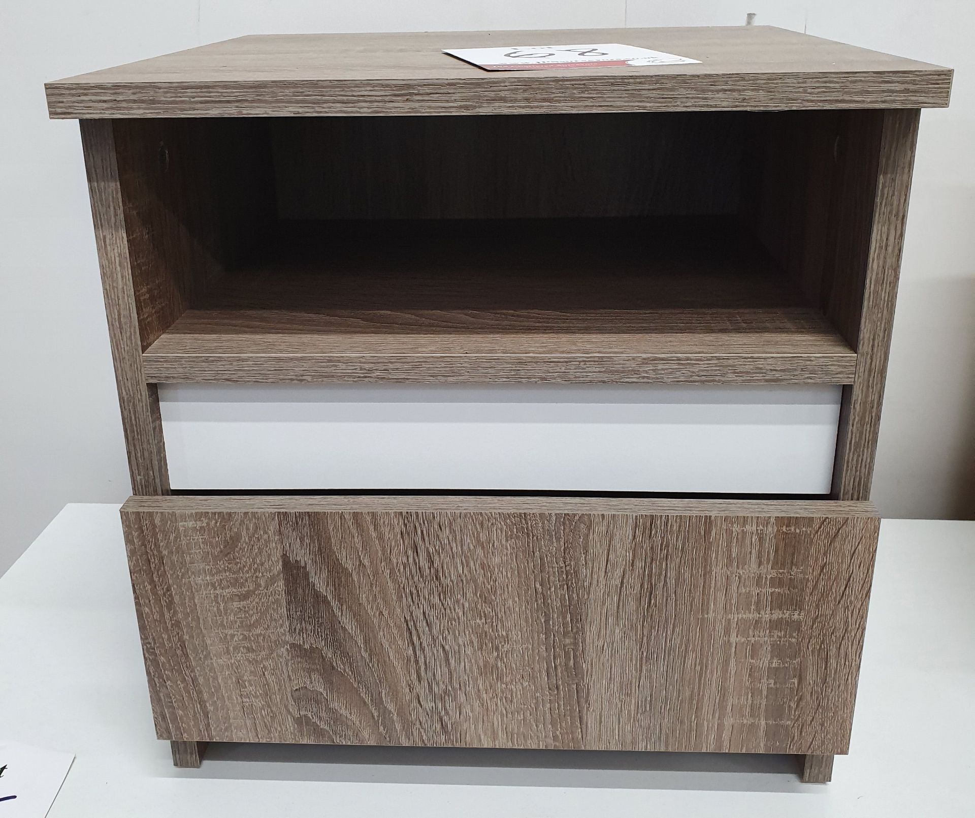 Bedside Cabinet with Cupboard and Shelf