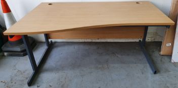 Large Birch Office Table