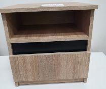 Bedside Cabinet with Cupboard and Shelf