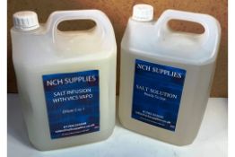 2 x Various 5L Bottles of Saline Solution