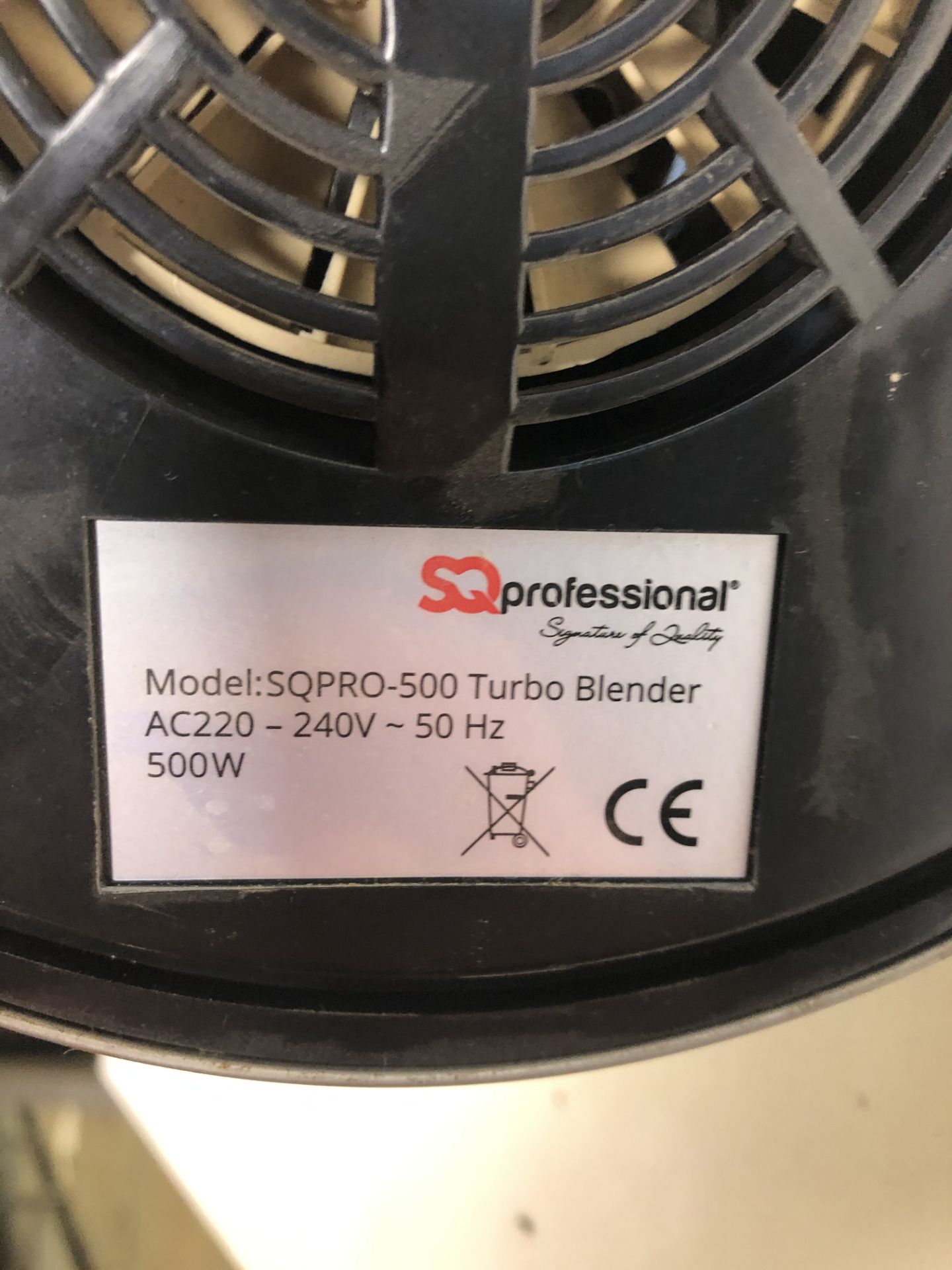 SQ Professional SQPRO-500 1.5L Turbo Blender - Image 3 of 3