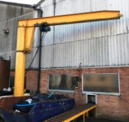 Free Standing Jib Crane w/ Electrical Hoist & Control