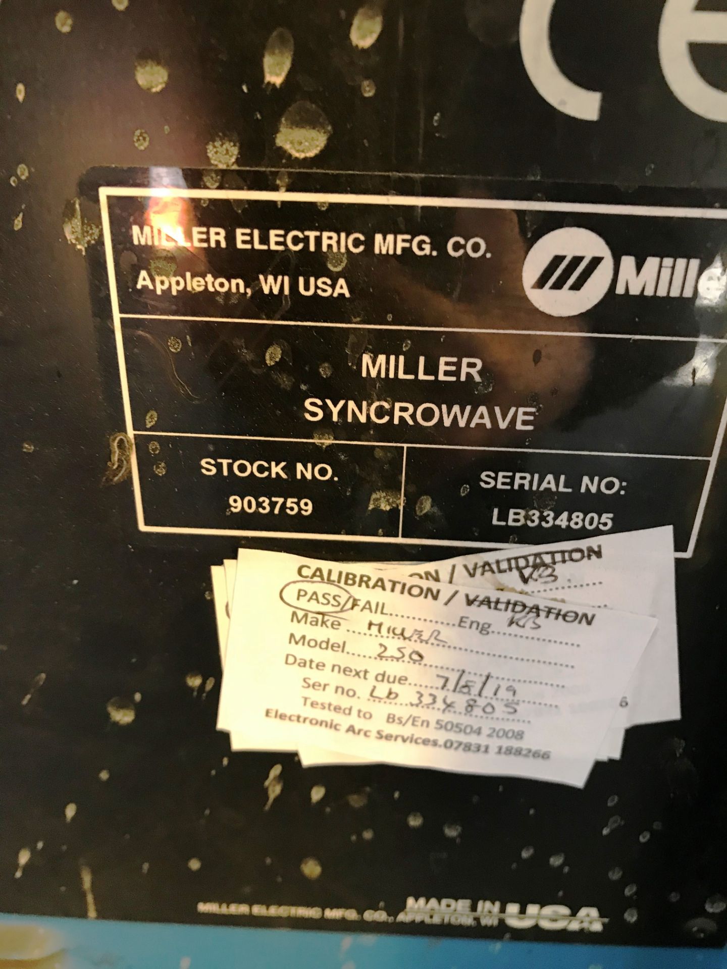 Miller Syncrowave 250 DX Tig Welder w/ Miller Intercool, Clamp & Welding Gun - Image 4 of 8