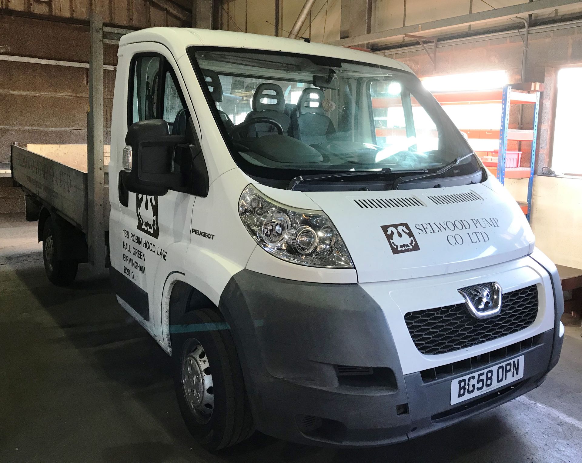 Peugeot Boxer 333 MWB Dropside Lorry | Reg: BG58 OPN | 107,000 | MOT: 11/2020