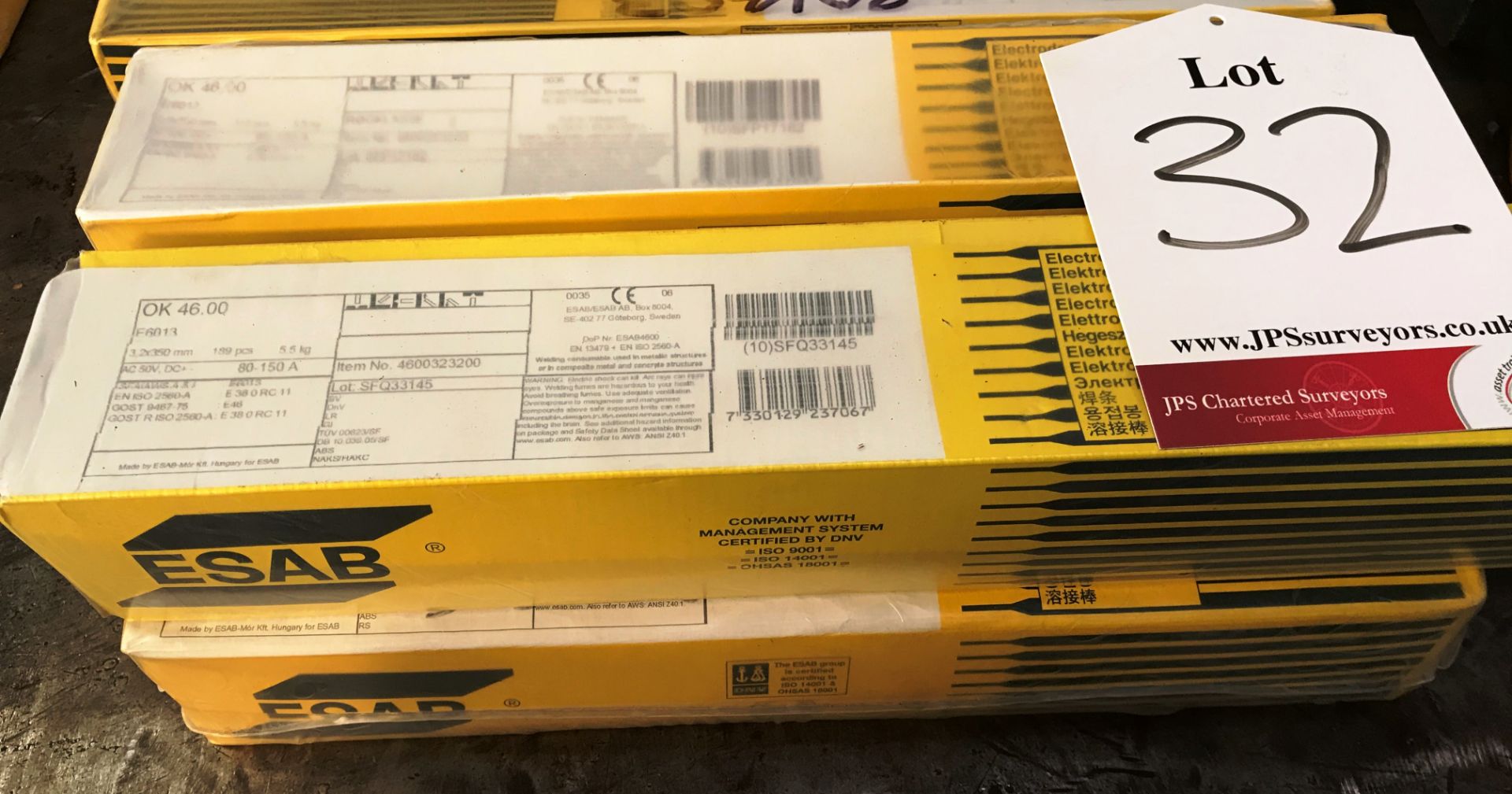 4 x ESAB OK 46.00 Welding Rods | Various Sizes & Quantities - As Pictured