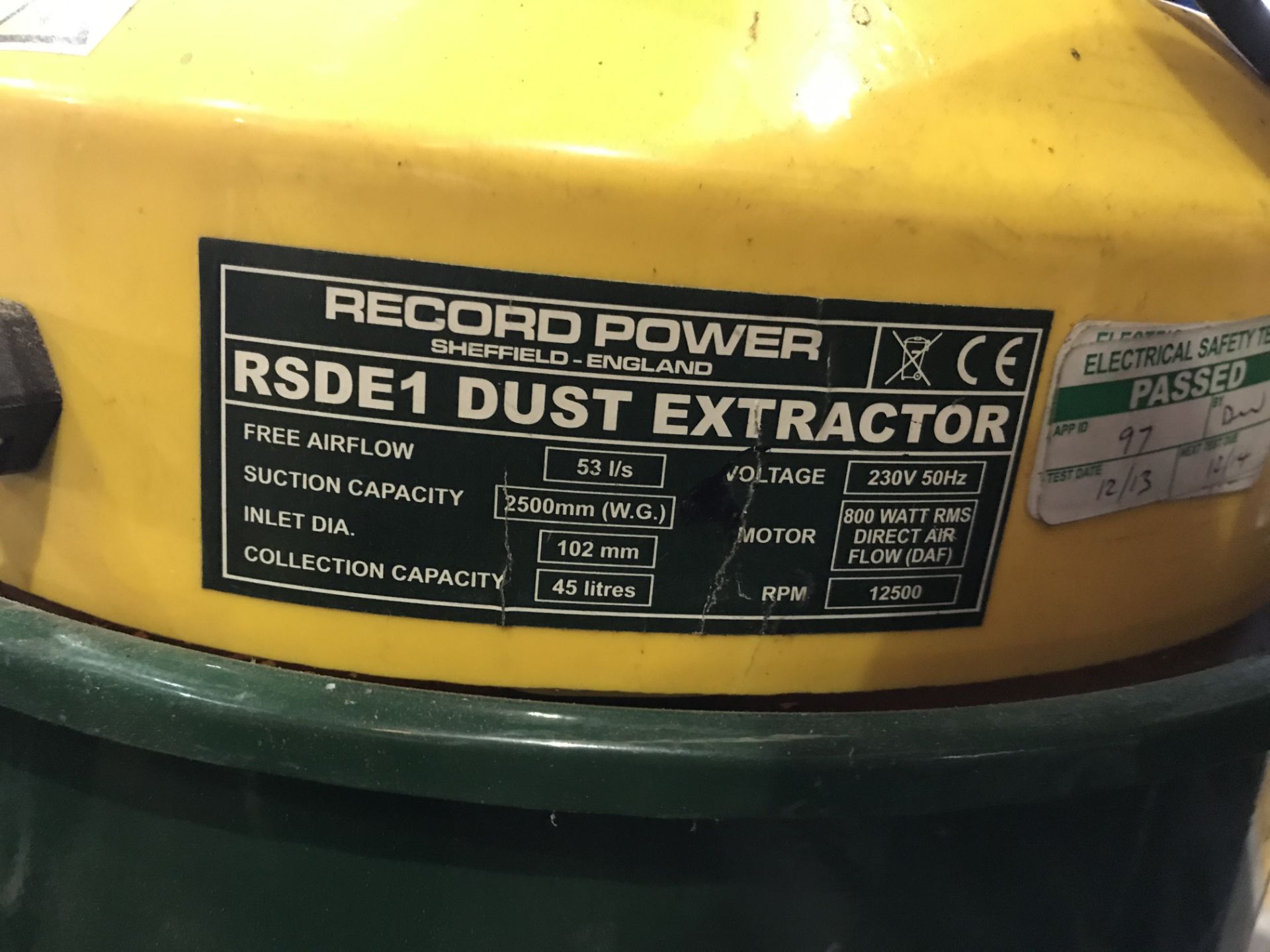 Record Power RSDE1 45L Fine Filter Dust Extractor - Image 2 of 2