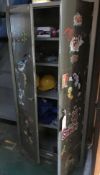 Metal Cabinet w/ Contents of PPE & Workwear - As Pictured