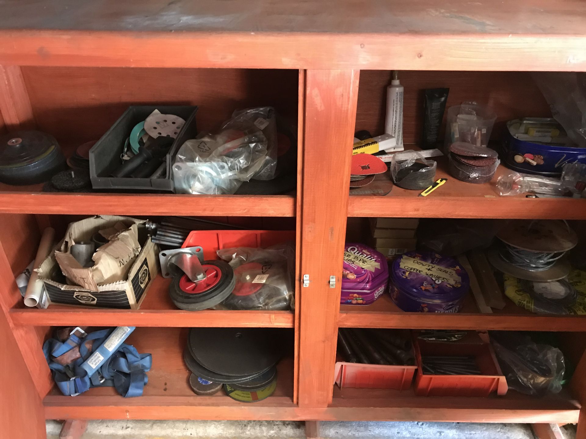 2 x Wooden Cabinets w/ Contents - As Pictured - Image 3 of 6