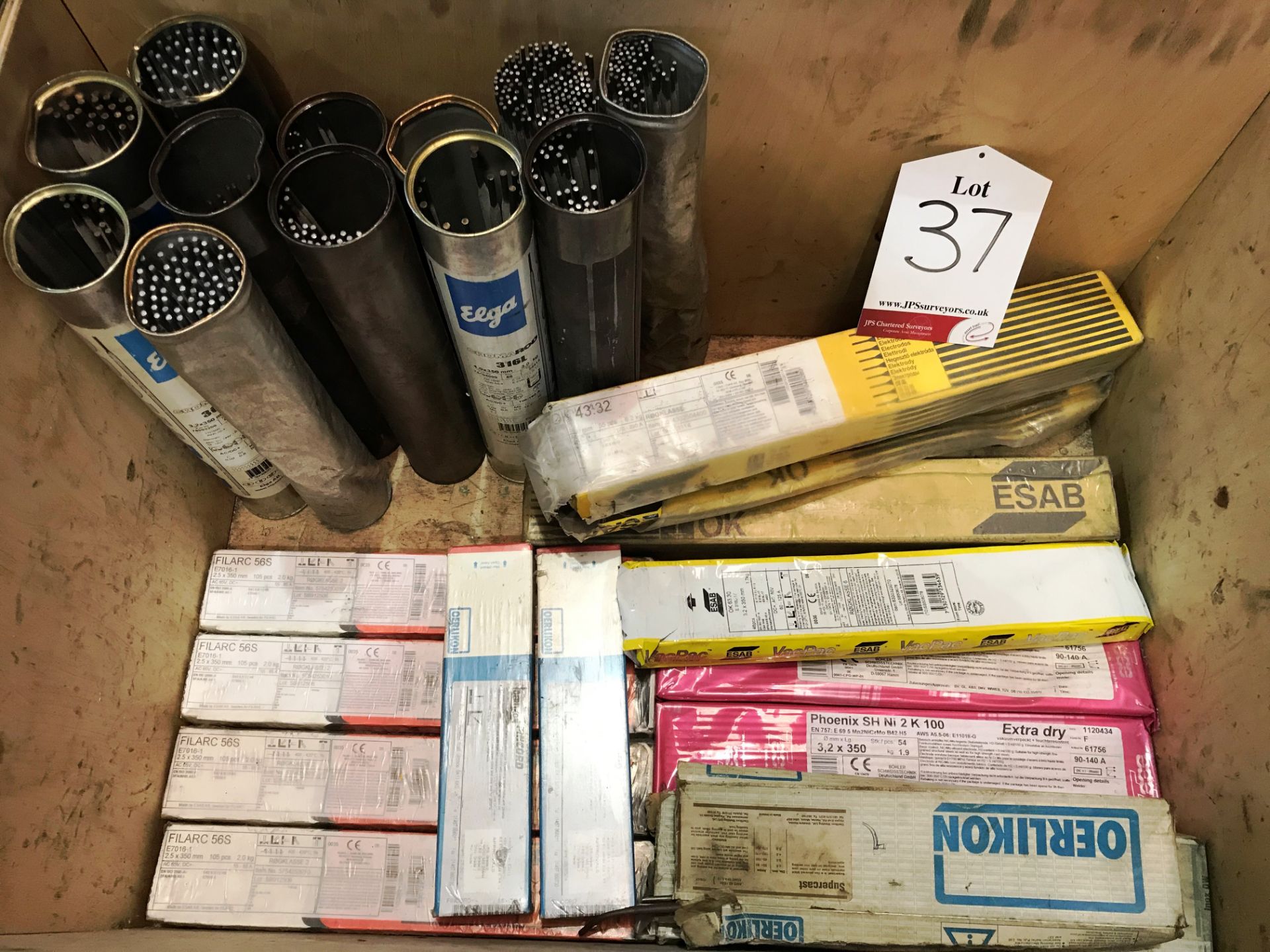 Approximately 27 Boxes/Tubs x Various Welding Rods - As Pictured