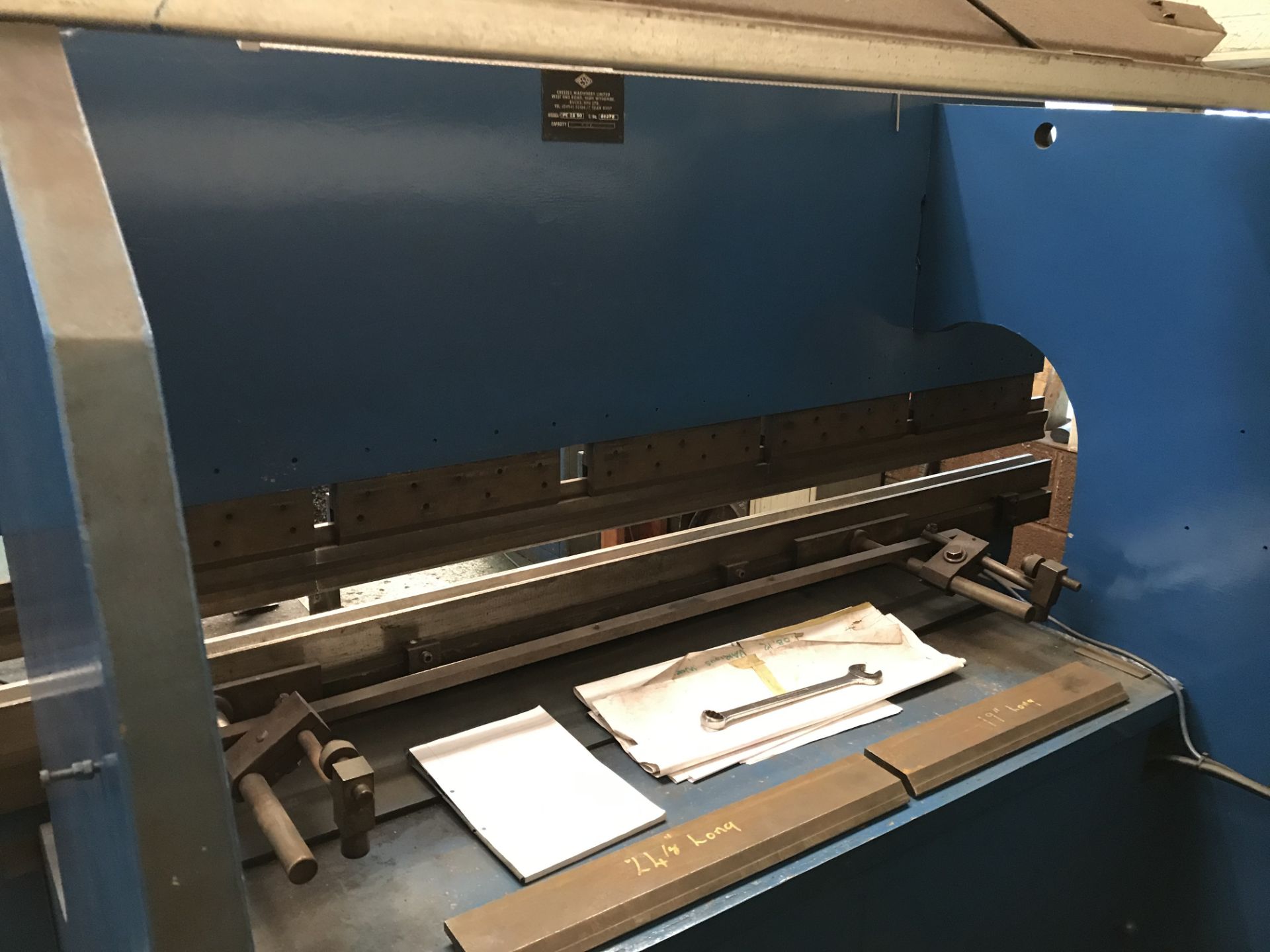 Cressex PE50 Hydraulic Upstroking Press Brake - Image 3 of 5