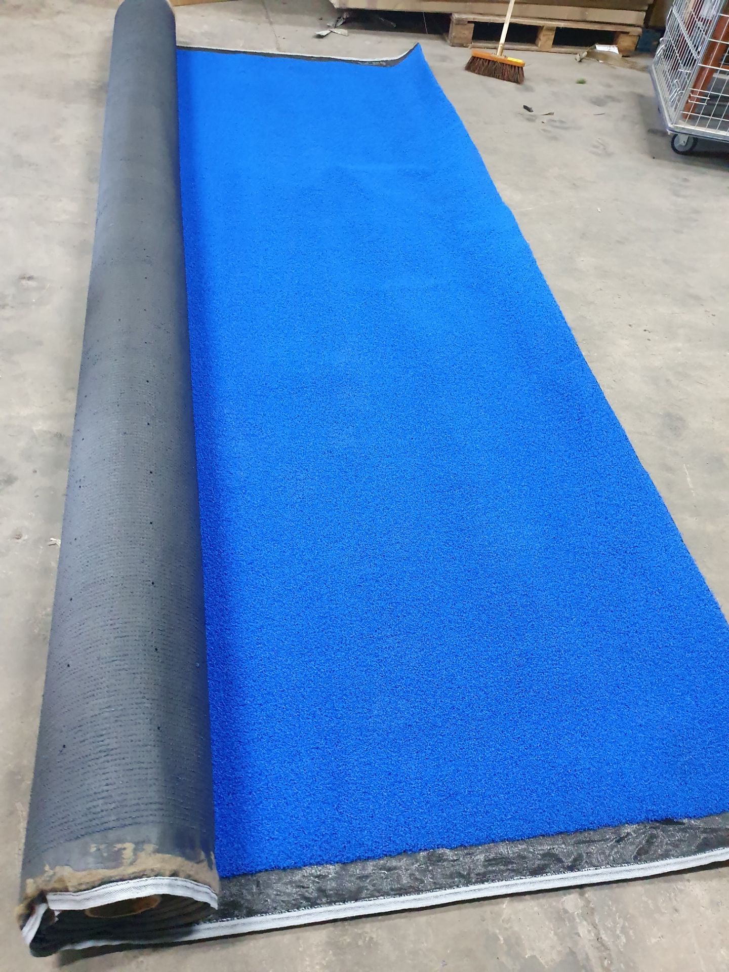 Roll of Blue Artificial Grass | Approximate size: 4m x 8m