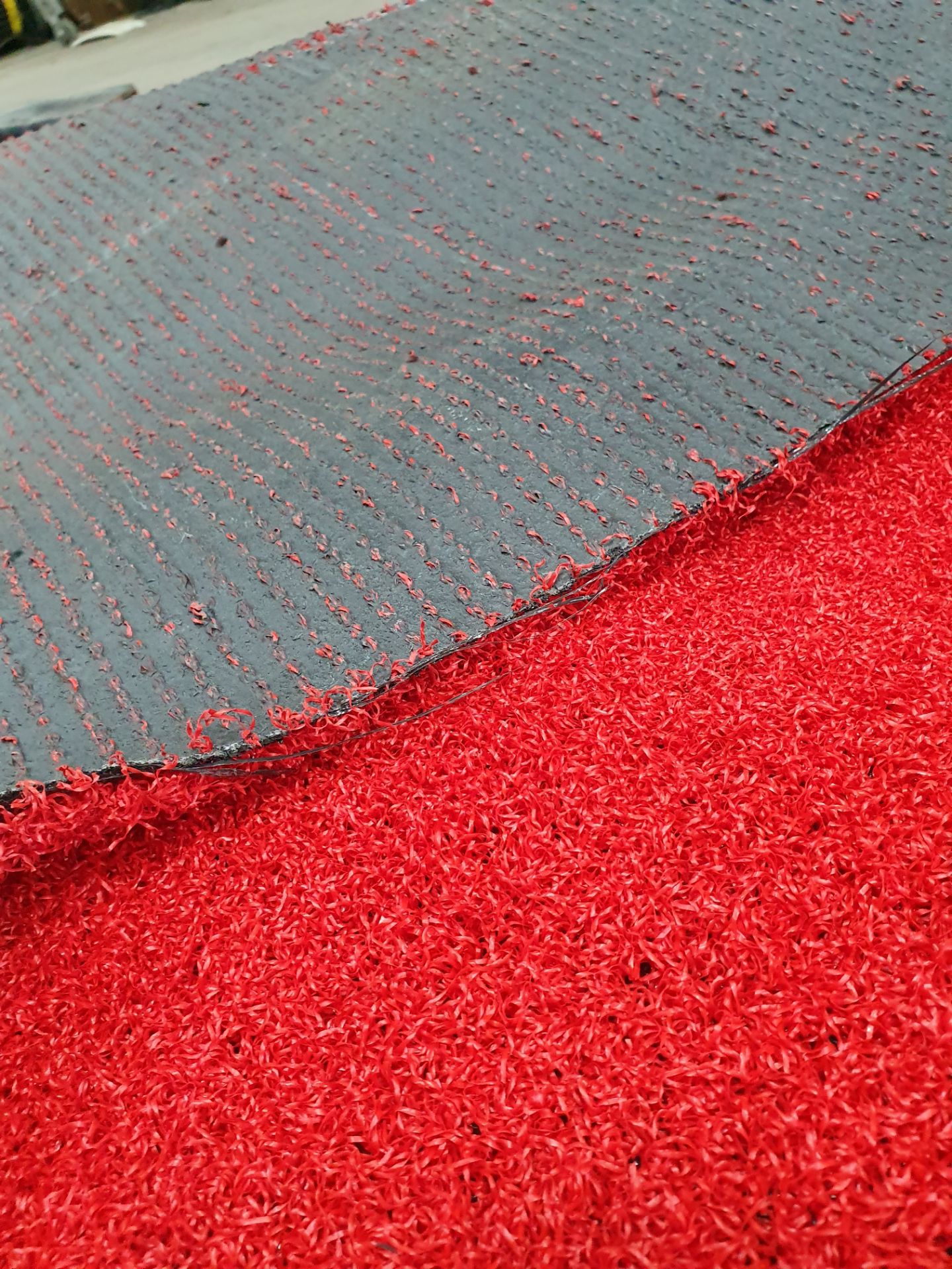 Roll of Red Artifical Grass | Approximate size: 4m x 8m - Image 4 of 5