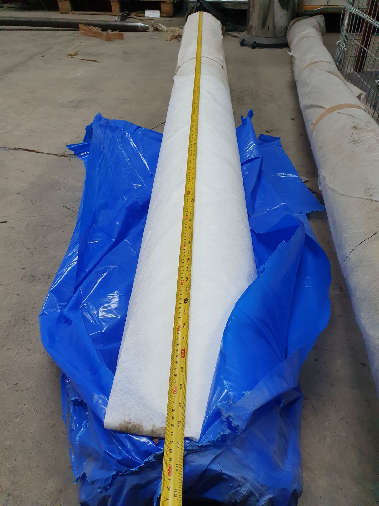 Roll of 1mm White Underlay | Approximate size: 3m x 50m | PLEASE SEE PHOTOS FOR DAMAGE