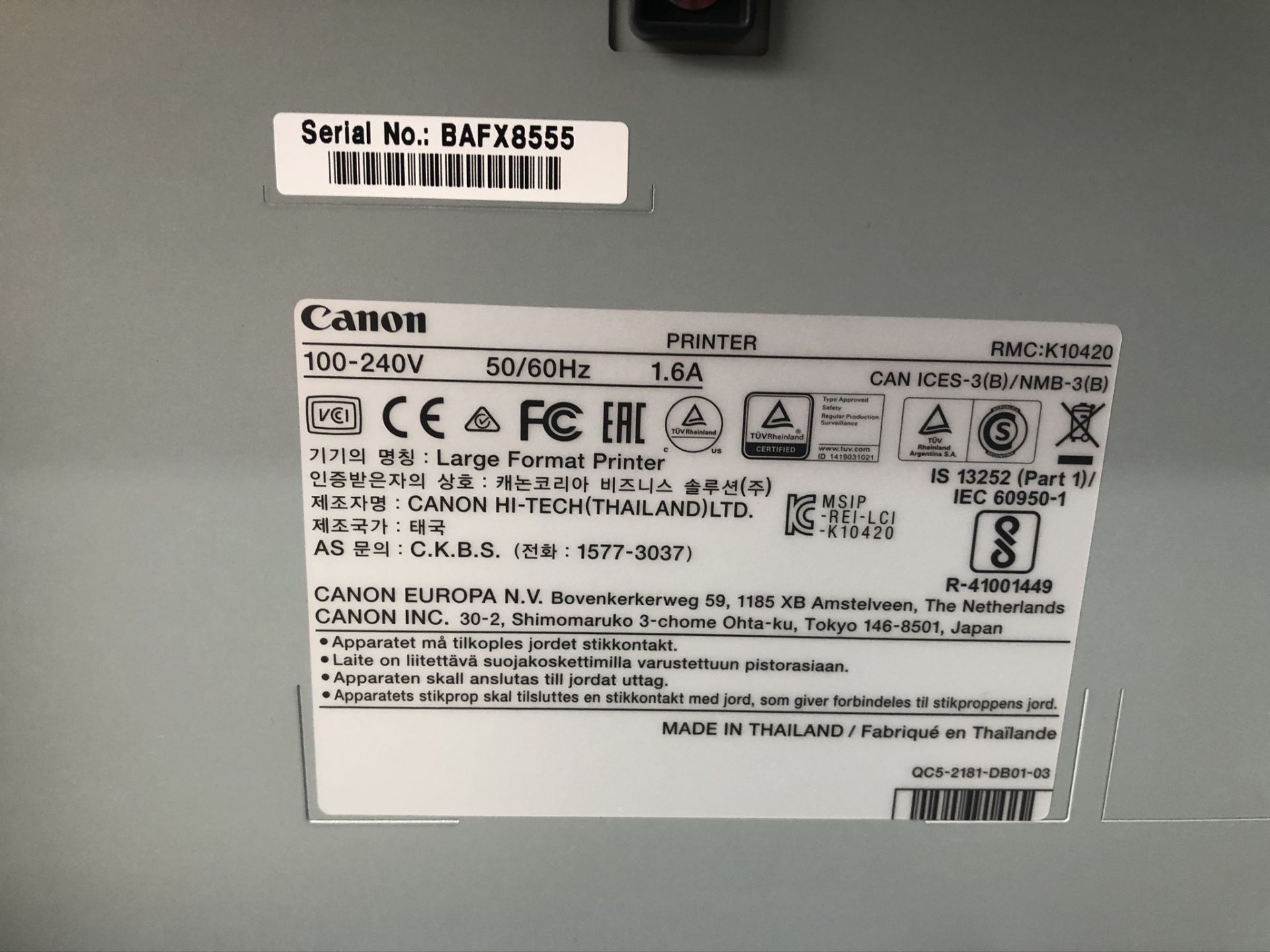 Canon iPF670 Format Inkjet Printer - Image 10 of 10