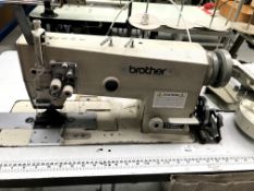 Brother LT2-B872-5 double needle drop feed lockstitch sewing machine