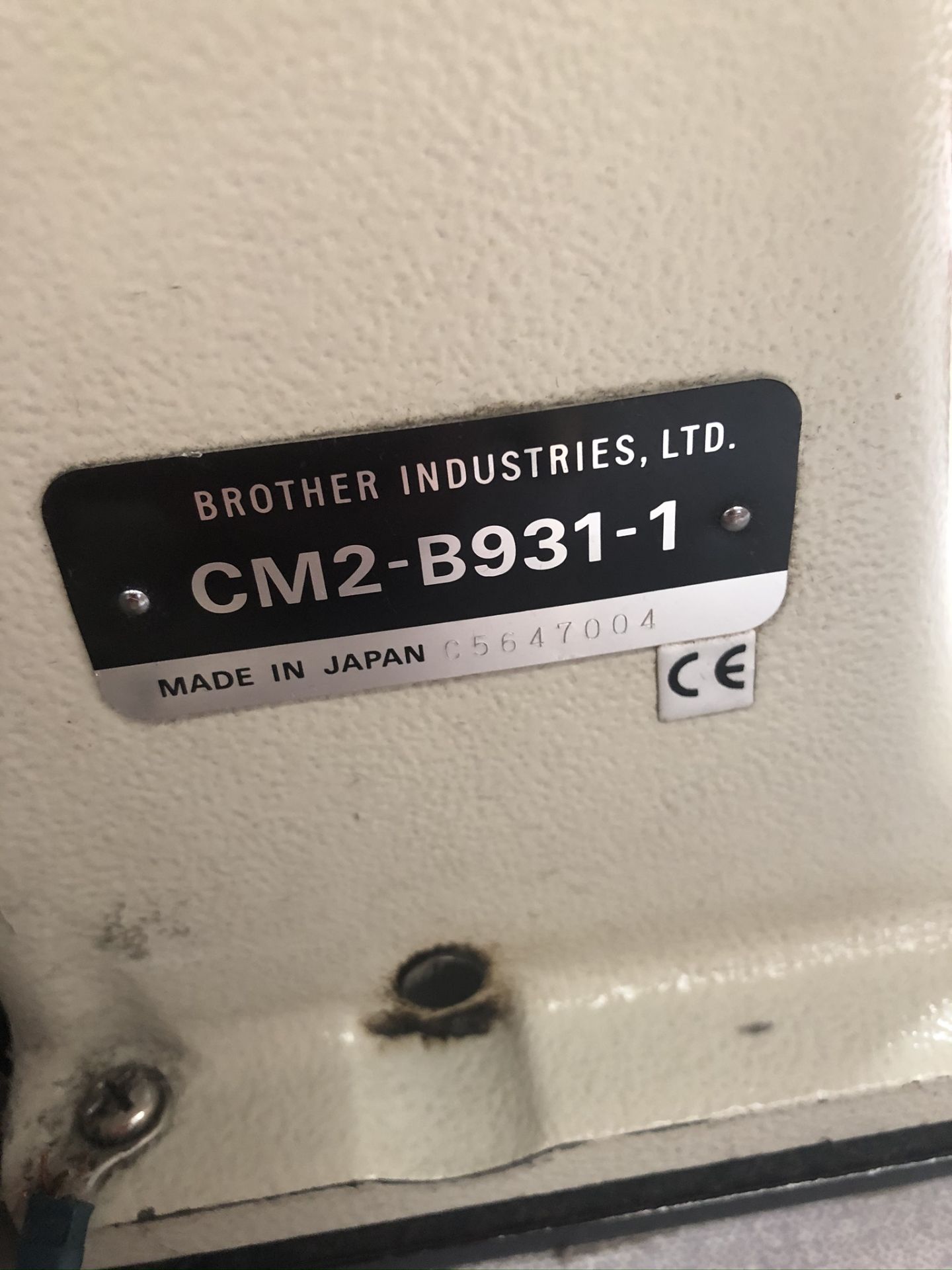 Brother CM2-B931-1 blindstitch hemming sewing machine - Image 9 of 11