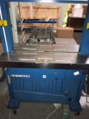 Pakseal automatic strapping banding machine with roller manual conveyor feed