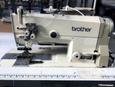 Brother LT2-B872-5 double needle drop feed lockstitch sewing machine