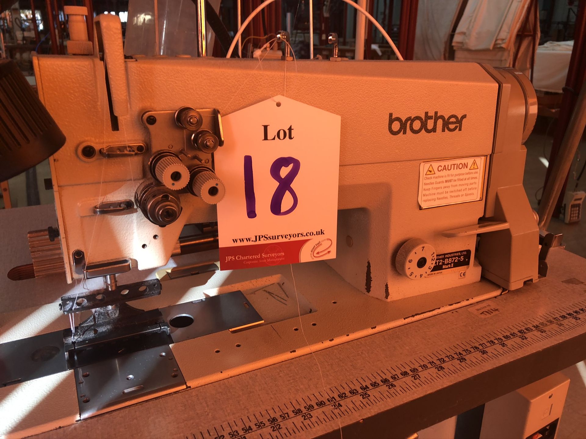 Brother LT2-B872-5 double needle drop feed lockstitch sewing machine