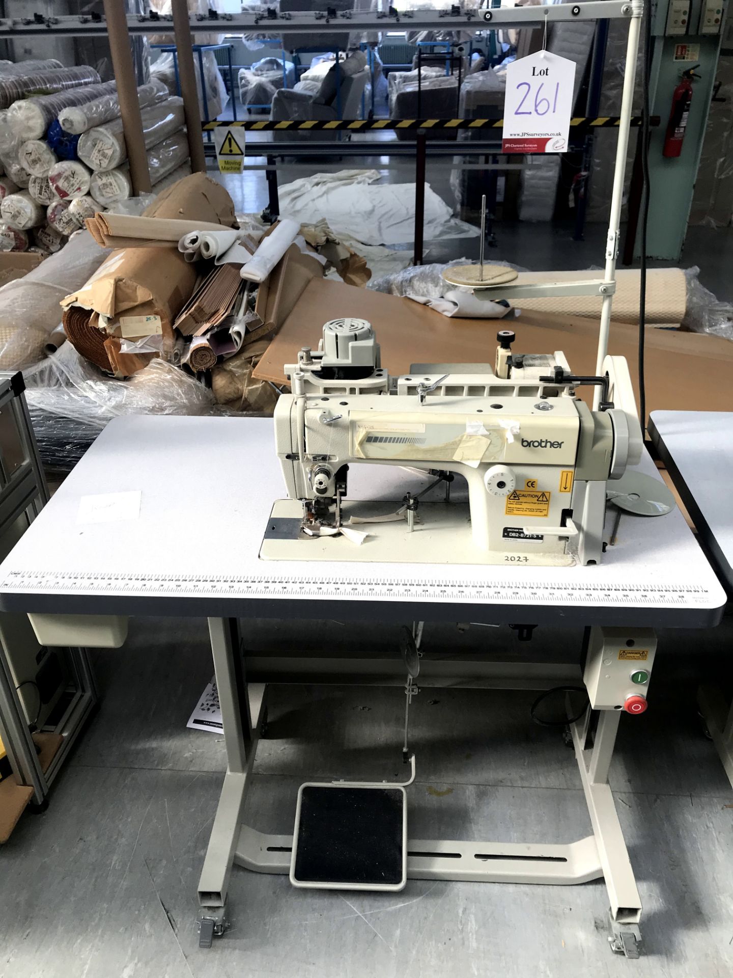 Brother DB2-B721-5 single needle lockstitch sewing machine - Image 2 of 7