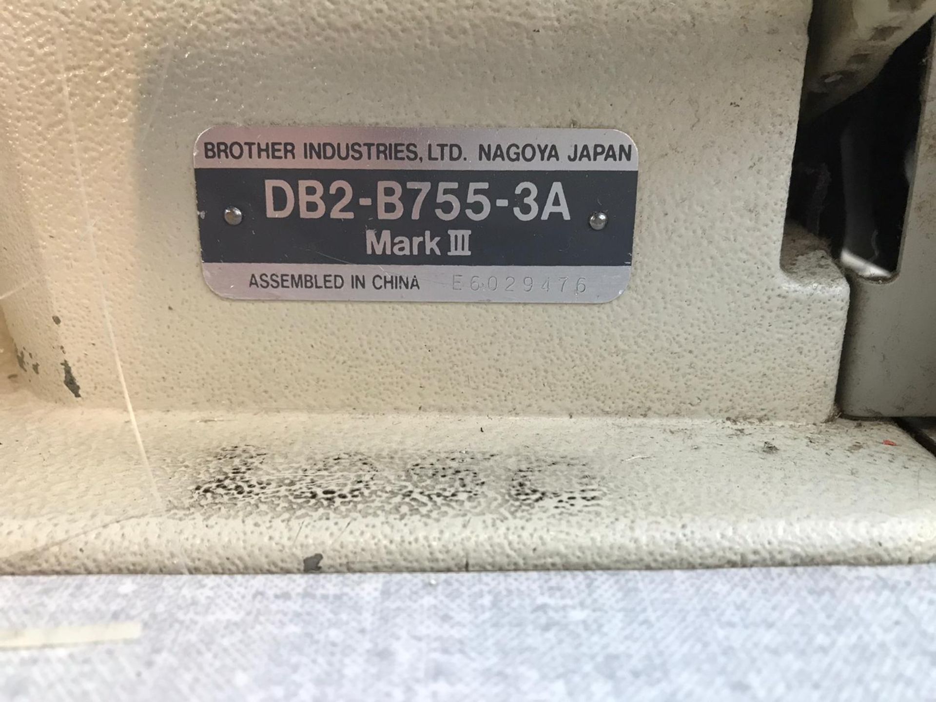 Brother DB2-B755-3A Mark III lockstitch sewing machine - Image 4 of 7