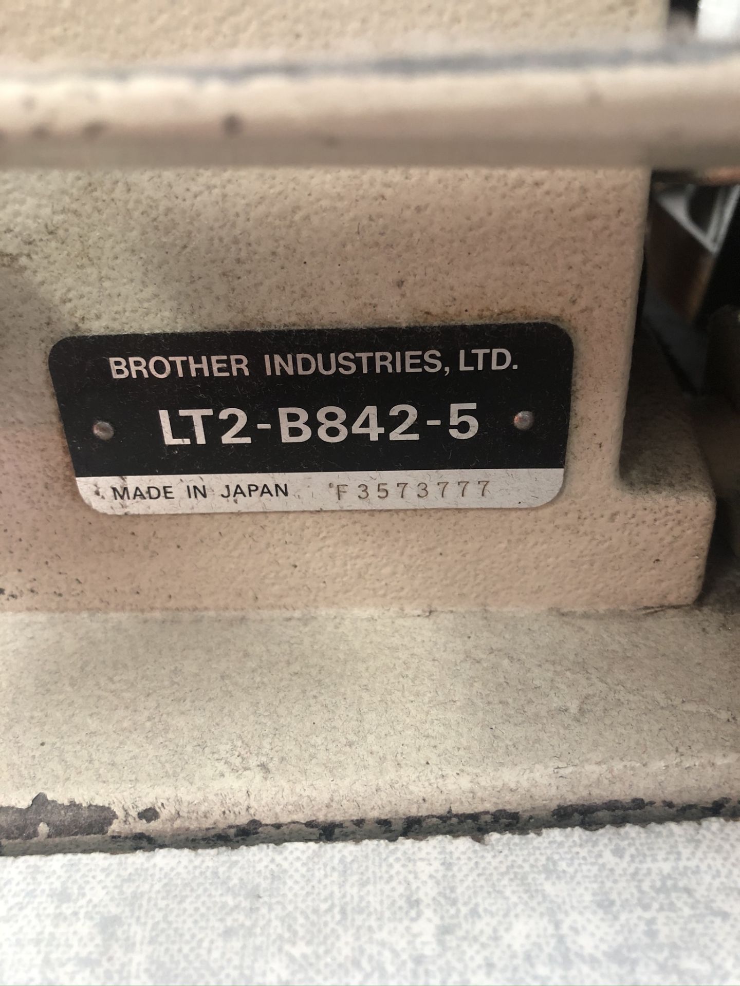 Brother LT2-B842-5 lockstitch sewing machine - Image 8 of 9