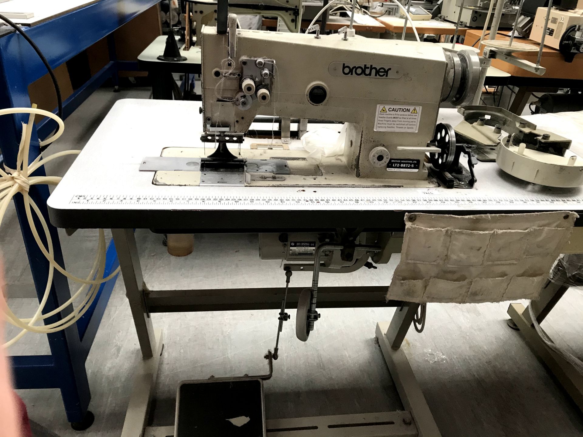 Brother LT2-B872-5 double needle drop feed lockstitch sewing machine - Image 3 of 5