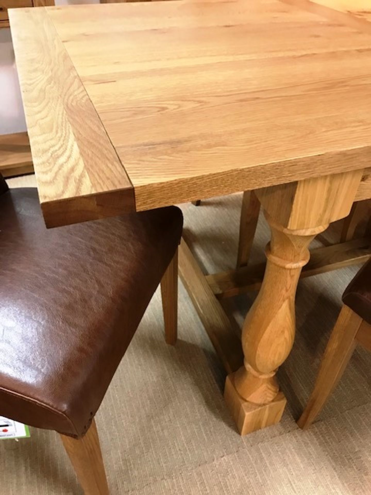 Ex Display Bentley Designs Westbury Extension Dining Table & Chairs - Rustic Oak - RRP£2,529 - Image 5 of 6