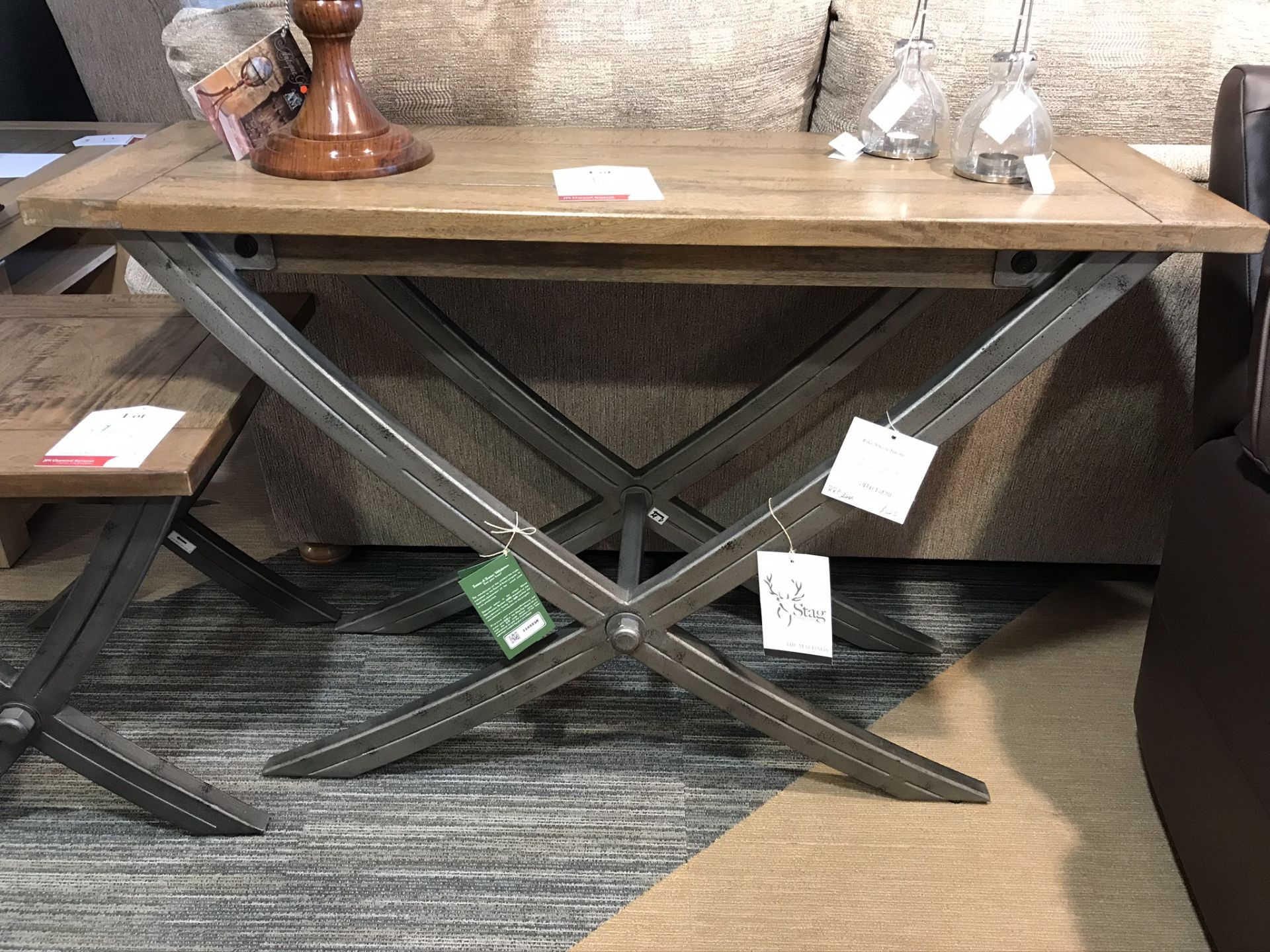 Ex Display Baker Bedford Brooklyn/Malting Console Table & Lamp Table - RRP£898 - Image 5 of 7