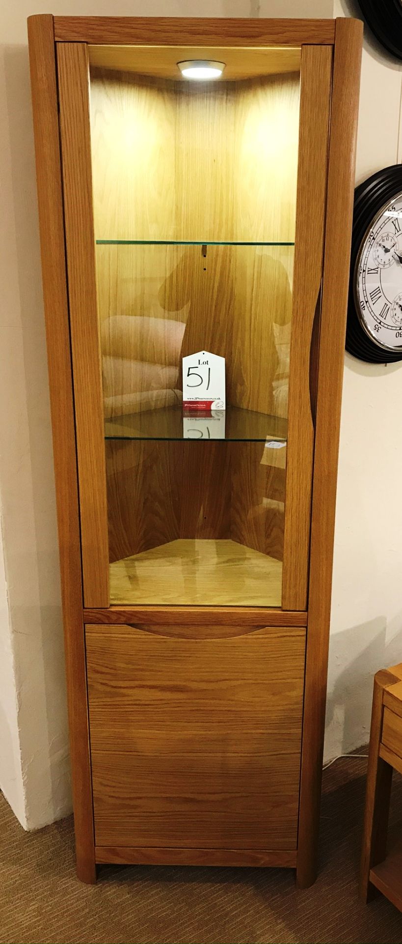 Ex Display Winsor Stockholm WN213190 Corner Display Cabinet - RRP£975