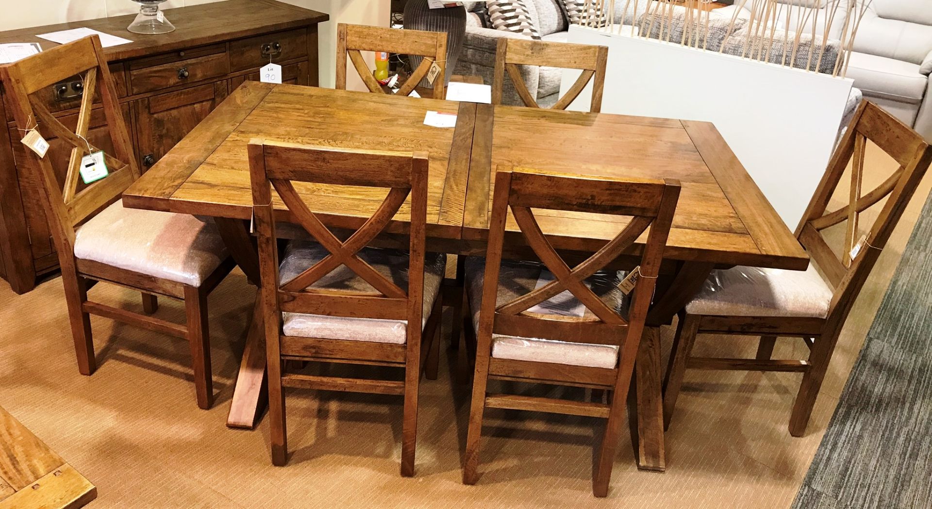 Ex Display Baker Bedford Mango Creek Extending Dining Table w/ 6 x Chairs - RRP£2,603