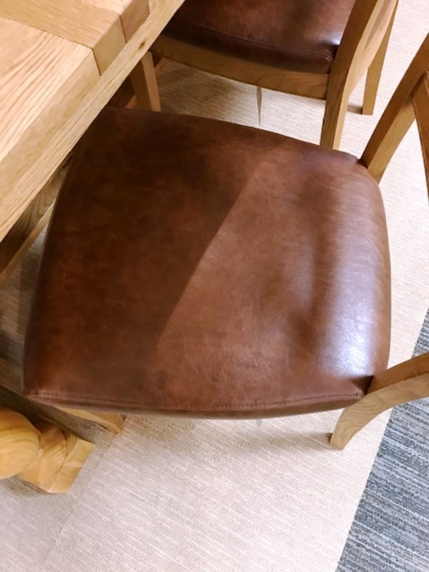 Ex Display Bentley Designs Westbury Extension Dining Table & Chairs - Rustic Oak - RRP£2,529 - Image 3 of 6