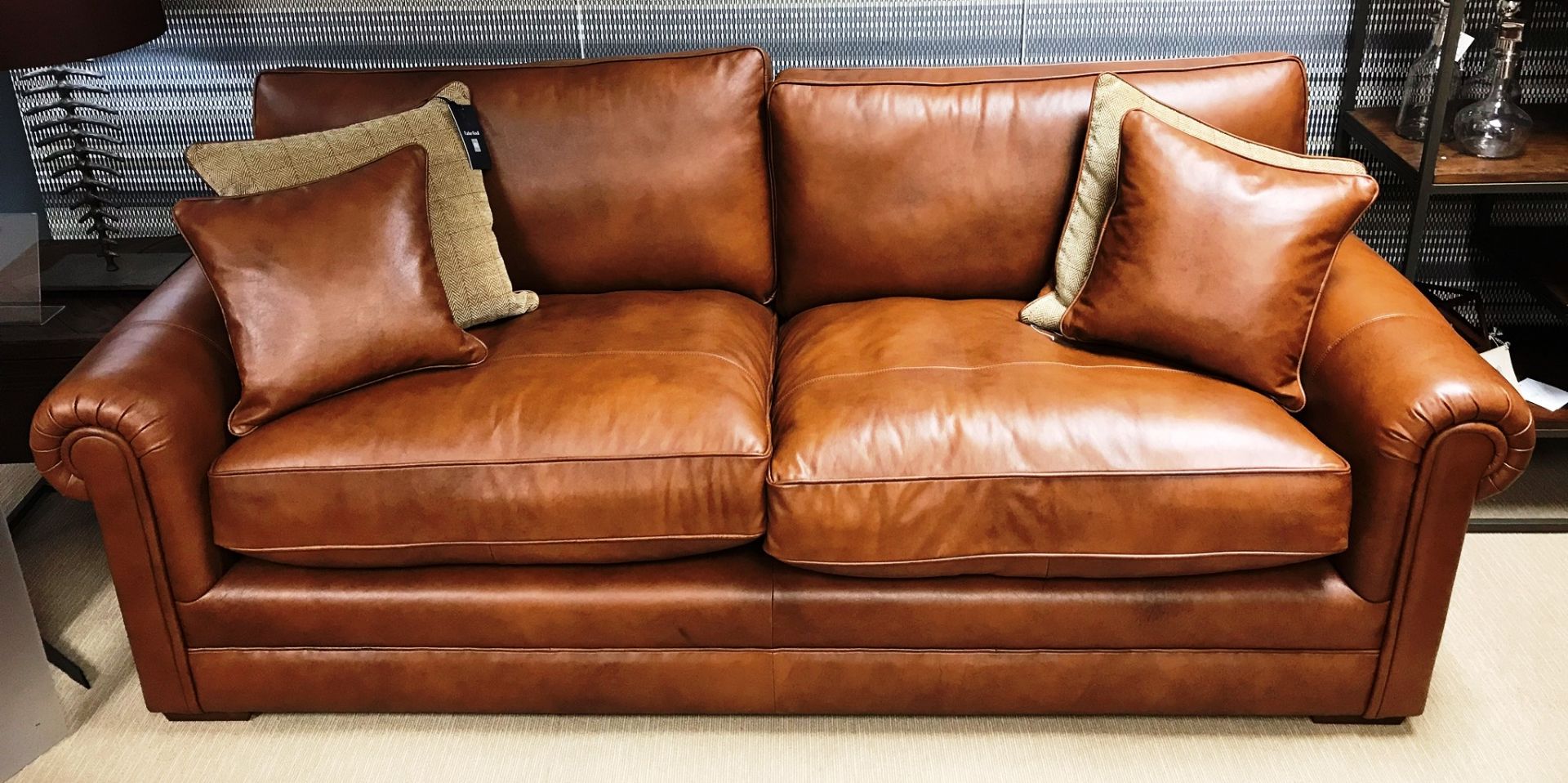 Parker Knoll Canterbury Grand & 2 Seater Leather Sofas - RRP£5,120 - Image 2 of 5