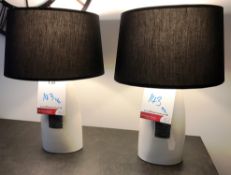 Ex Display Pair of Table Lamps - Fabric Shade