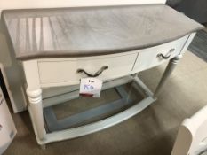 Ex Display Bentley Designs Montreux Console Table - Grey Washed Oak/Soft Grey - RRP£645