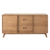 BNIB Rho Large 3 Section Sideboard - Oak Veneer - RHO56L - RRP£966