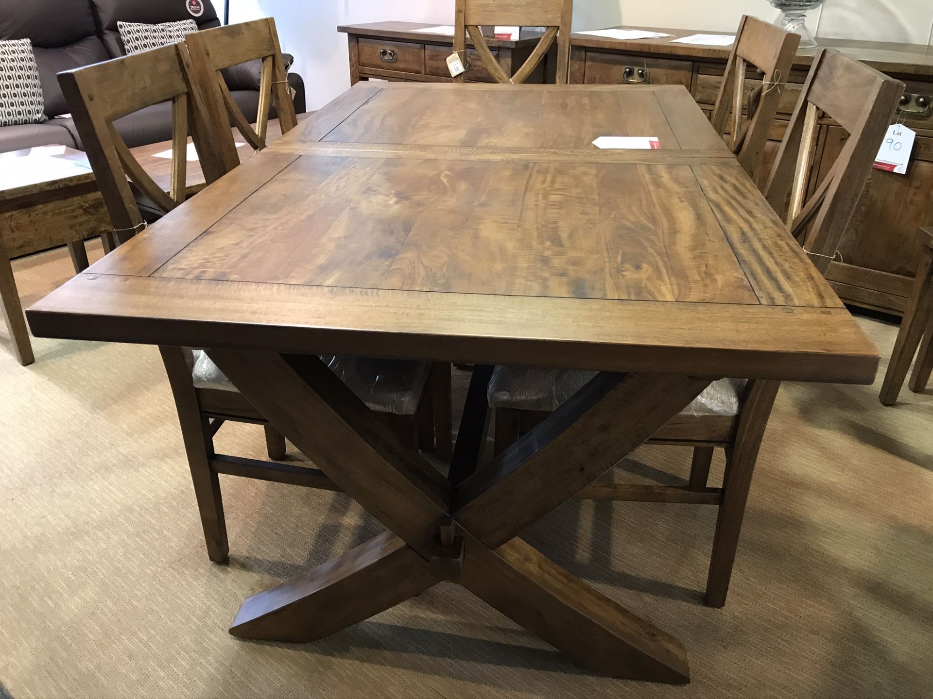 Ex Display Baker Bedford Mango Creek Extending Dining Table w/ 6 x Chairs - RRP£2,603 - Image 4 of 4