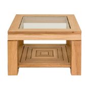 BNIB Maze Dining Square Coffee Table - Natural - RRP£519