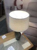 Ex Display Small Swirl Table Lamp w/ Fabric Shade - RRP£109