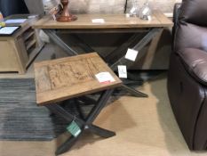 Ex Display Baker Bedford Brooklyn/Malting Console Table & Lamp Table - RRP£898