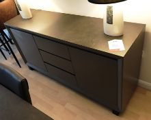 Ex Display Baker Bedford Panama Wide Sideboard - Dark Grey - RRP£1,039