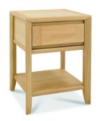 BNIB Bentley Designs Bergen Oak Lamp Table with Drawer - RRP£315