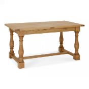 BNIB Bentley Designs Westbury 4-6 Extension Dining Table - Rustic Oak - RRP£1,195