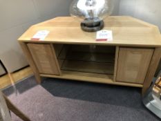 Ex Display Bentley Designs 8101-23 Bergen Oak Corner Entertainment Unit - RRP£539