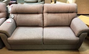 Ex Display Ashwood Designs Aspen 3 Seater Sofa & Power Chair - Toucan Linen - RRP£2,874