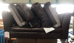 Ashwood Designs Palermo 2 Seater Leather Sofa - Byron Brogue - RRP£1,965