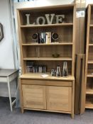 Ex Display Bentley Designs Bergen Oak Sideboard & Top Unit - RRP£1,274