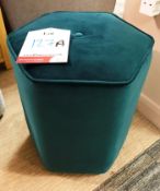 Ex Display Ashley Manor Small Hex Stool - Soho Teal - RRP£240