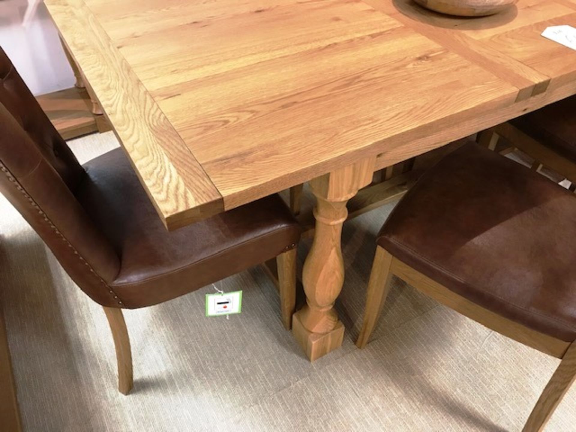 Ex Display Bentley Designs Westbury Extension Dining Table & Chairs - Rustic Oak - RRP£2,529 - Image 2 of 6