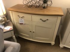 Ex Display Bentley Designs 6270-10 Montreux Narrow Sideboard Unit - Pale Oak/Antiques White - RRP£82